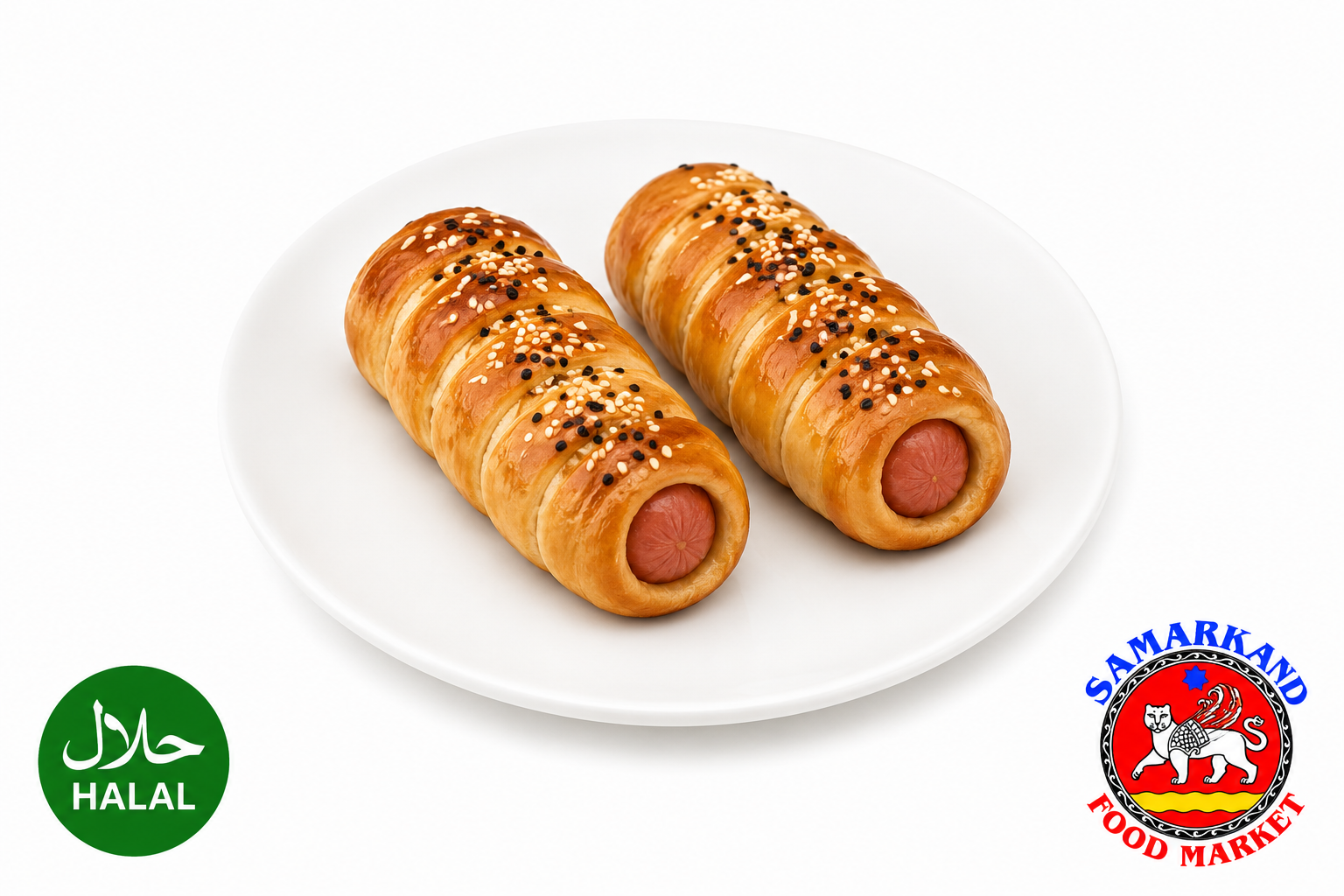 CHICKEN SAUSAGE IN DOUGH 1PCS
