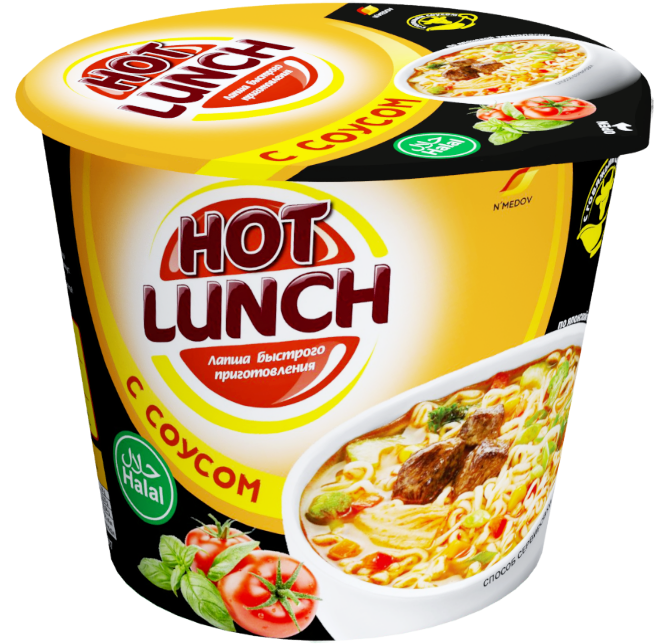 HOT LUNCH W/BEEF 90G